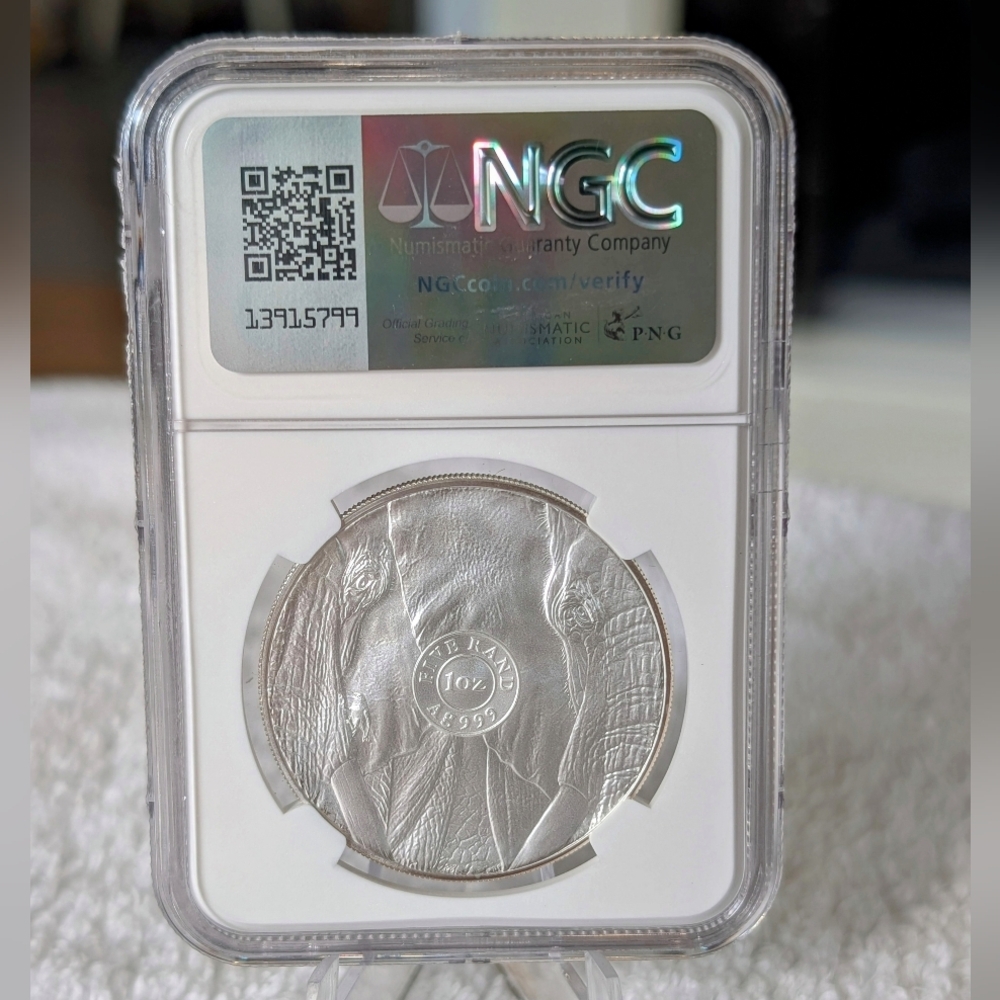 1oz .999 Silver 2024 South African Mint Big 5 Series III Elephant Coin - Picture 2 of 2